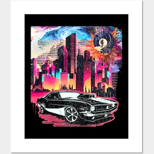 Let's Live Fast Car Motivational inspirational Funny Muscle Car lover  Hot Road, Racing Vintage 70s Car Rally Racing Lover Gifts  Posters and Art